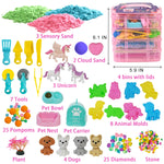 Four level stackable storage containers for sensory sand play