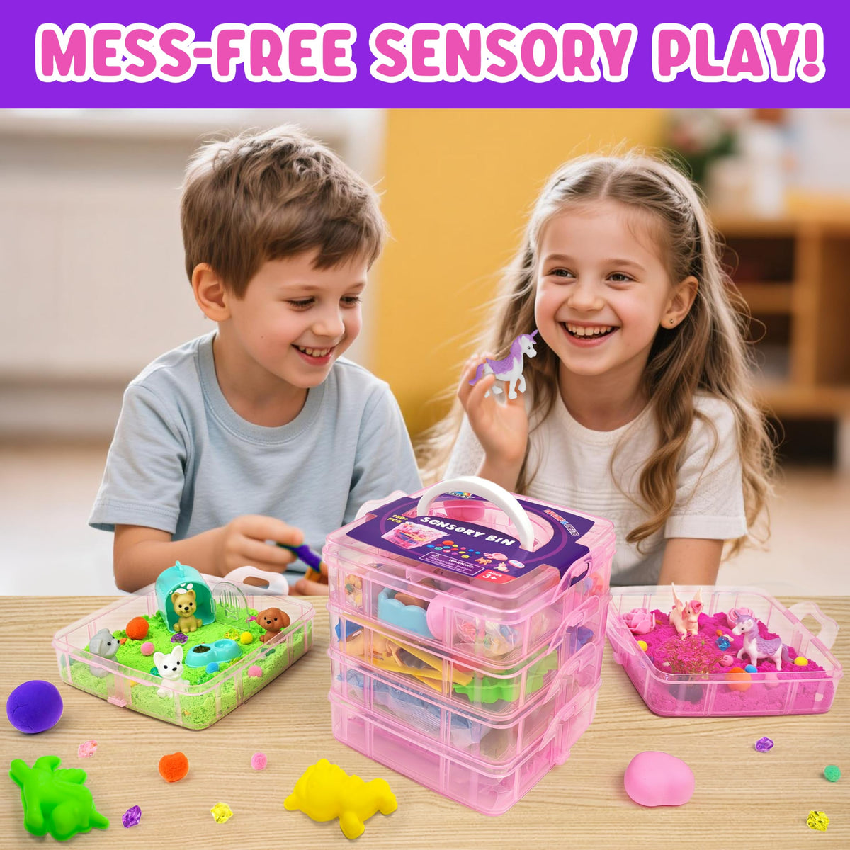 Educational sensory toys set for toddlers and kids