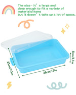 Two pack 15 inch sensory bin sand tray for toddlers