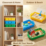 Carolart stackable storage containers with lids