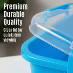 Carolart plastic bin with secure latching buckle