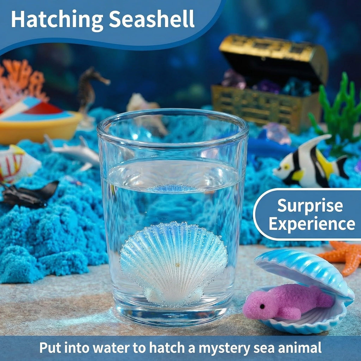 Agentlan ocean sensory kit with sand and gems