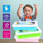 Carolart sensory bin showing all included pieces