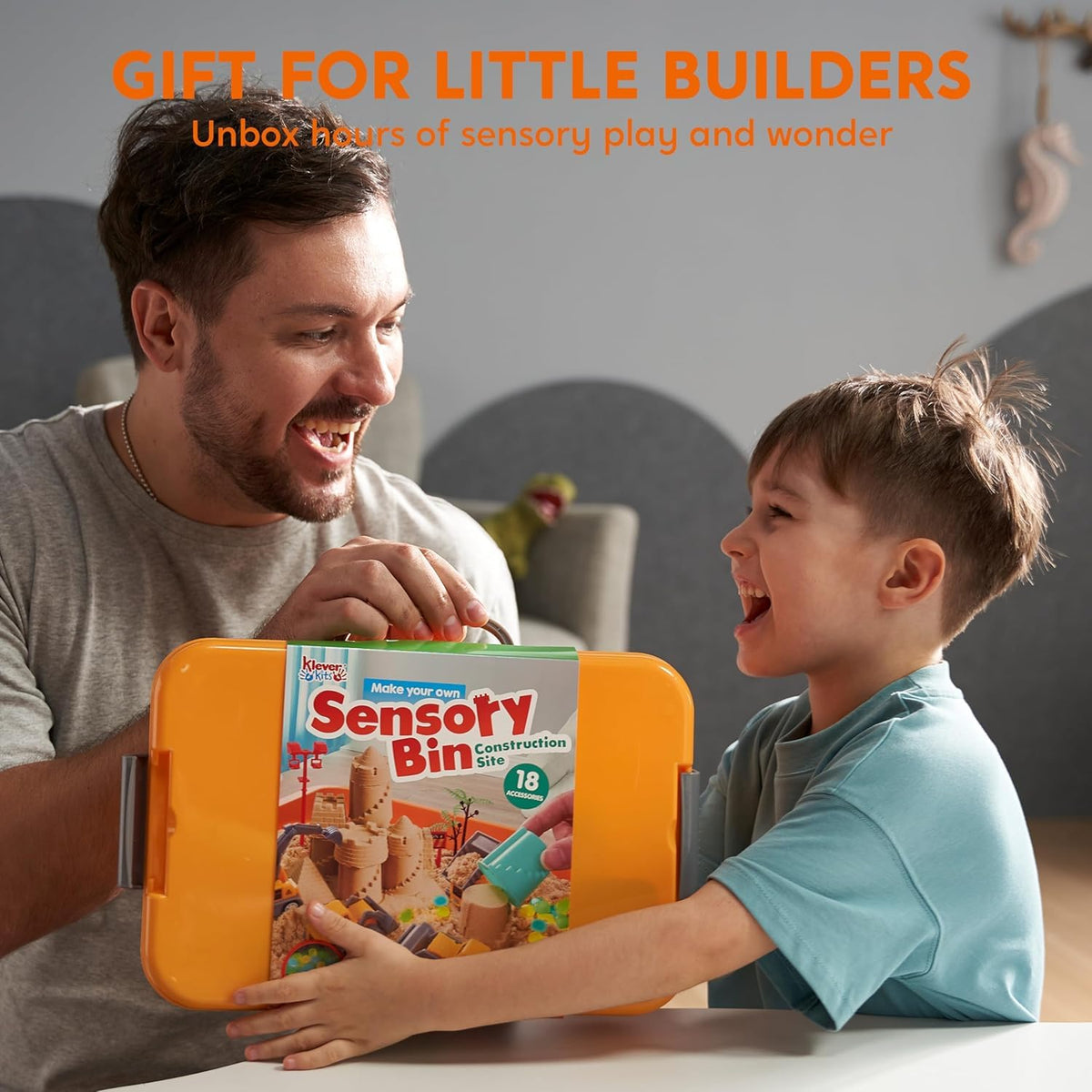 Full contents of the Klever Kits 18 piece sensory set