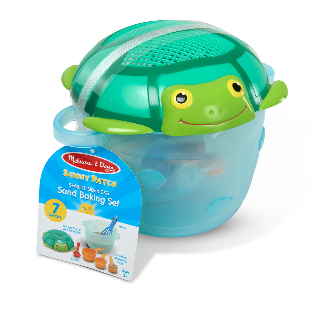 Compact nested storage view of sand baking set
