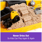 Kinetic Sand construction kit folded closed for easy storage.