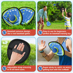 Family enjoying outdoor beach game with Ellinjan catch set