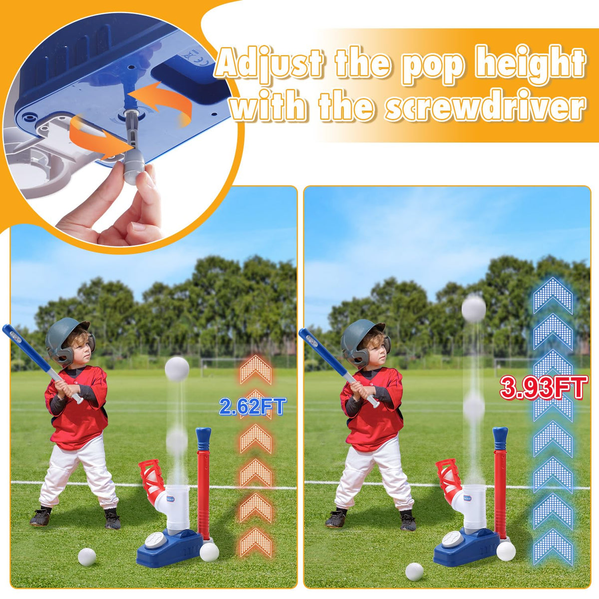 EagleStone pitching machine mechanism for toddlers