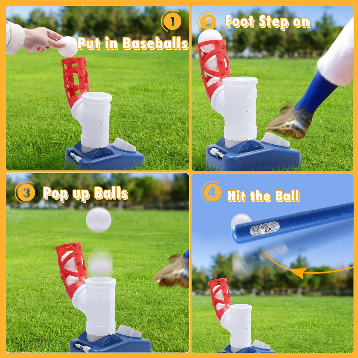 EagleStone T-ball set in outdoor backyard setting