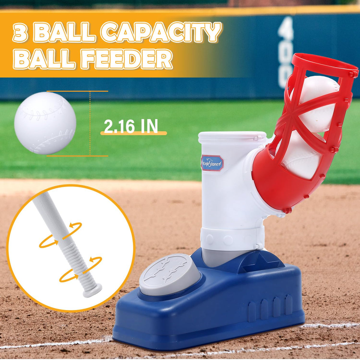 EagleStone 2-in-1 set showing height adjustment points