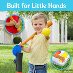 Close up of Fisher-Price Grow-to-Pro pop-up pitcher mechanism