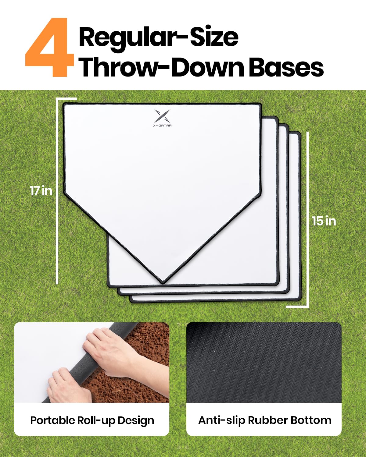 Included carrying bag for Xmortar baseball equipment