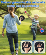 Four waterproof paddles and four soft balls in a set