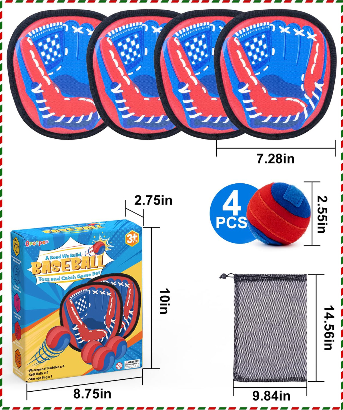 Family playing Qrooper toss and catch outdoor game in backyard