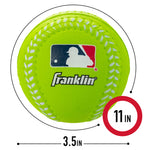 Franklin Sports MLB kids foam baseballs in red blue and green