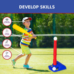 Child using ToyVelt TBall set for hand-eye coordination