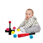 Portable t-ball set with carry bag for easy storage