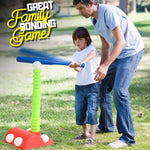 Play22 T ball stand with built-in bat and ball storage