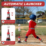 Automatic pitching machine feature of Wee Wonders baseball toy