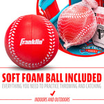 Franklin Sports Air Tech baseball glove side profile showing foam texture