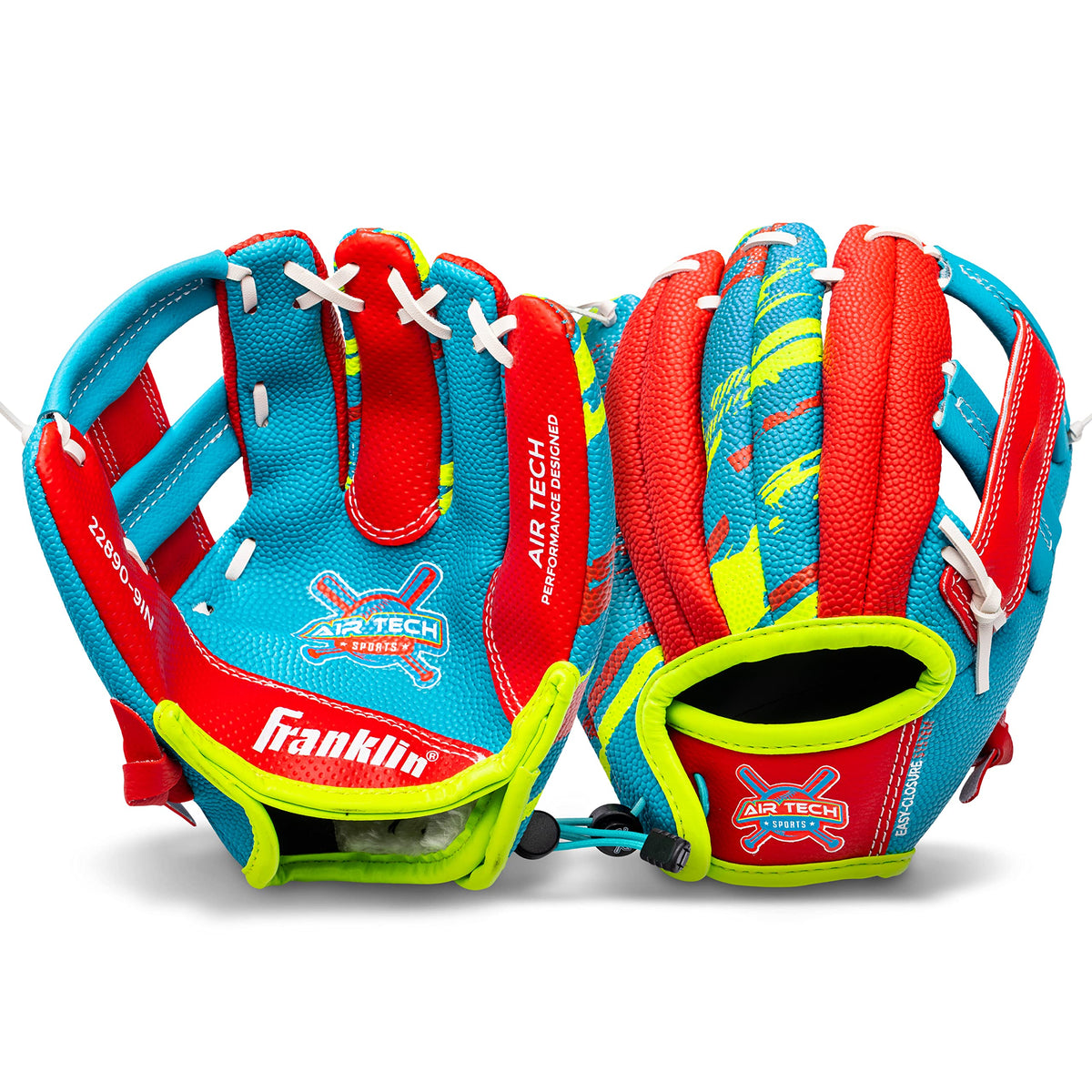 Soft foam ball included with Franklin Sports baseball glove