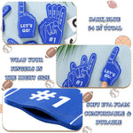 Close up of We Are Number 1 foam finger design