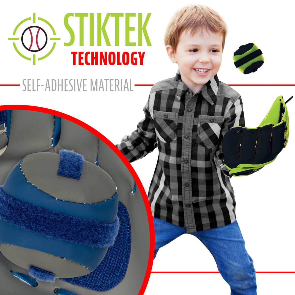 Side profile of 8 inch lightweight foam baseball glove for toddlers