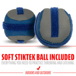 Child wearing Franklin Sports teeball glove for size reference