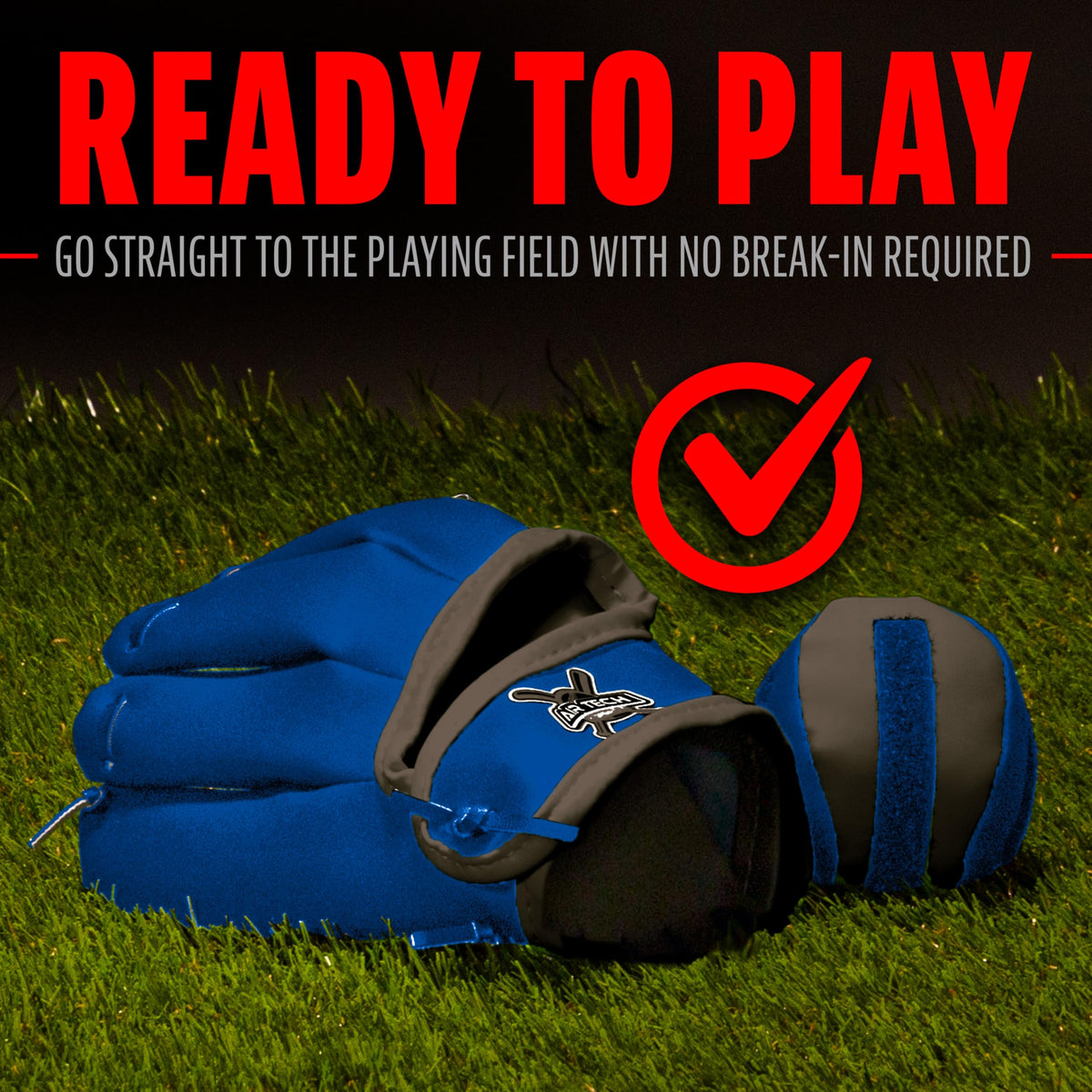 Back view of Franklin Sports youth baseball mitt showing comfort fit