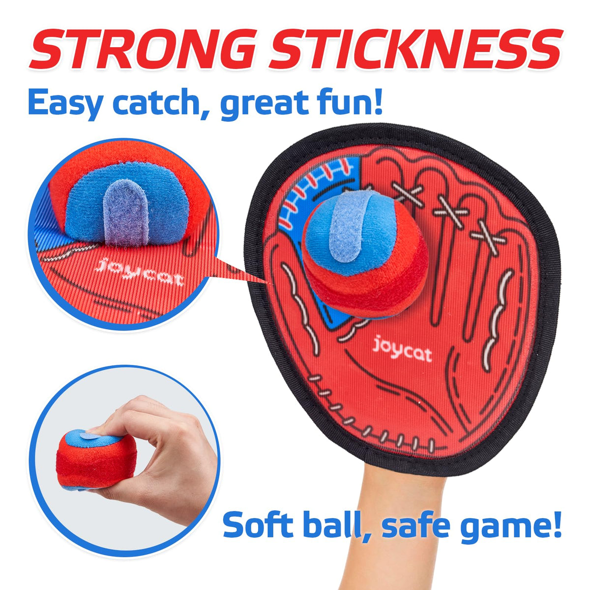 JoyCat sticky paddle and ball game for kids outdoor play