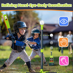 Surelect 3-in-1 baseball kit parts including bats and softballs