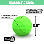 Backyard player throwing GoSports LotBall plastic baseball