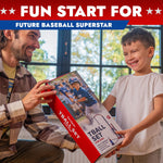 Kids enjoying outdoor baseball practice with Tomleon set