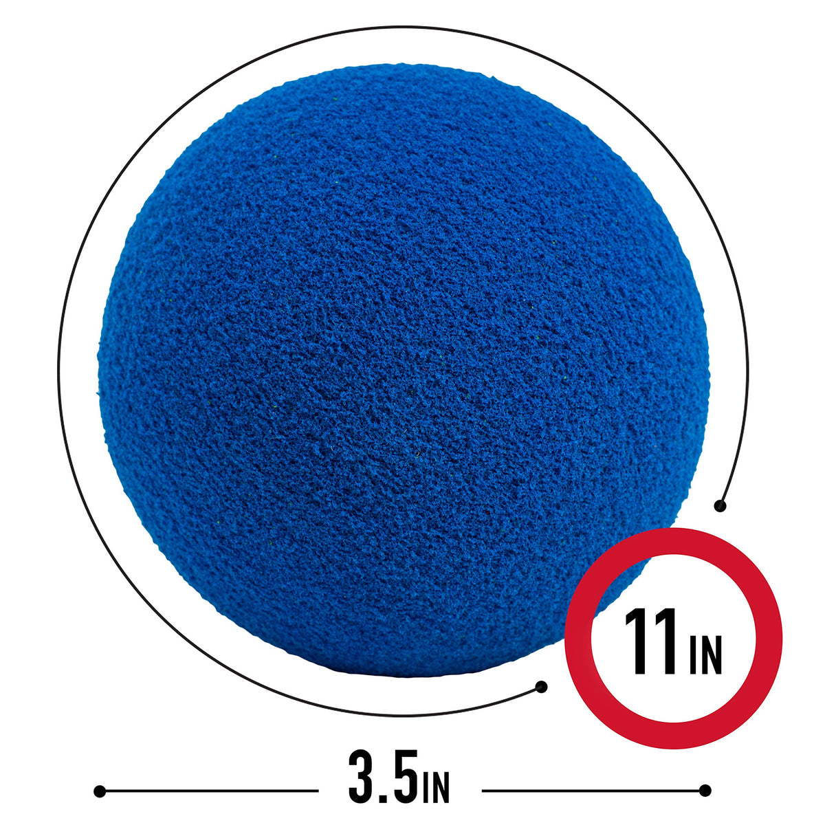 Soft foam ball included in the MLB kids baseball starter set