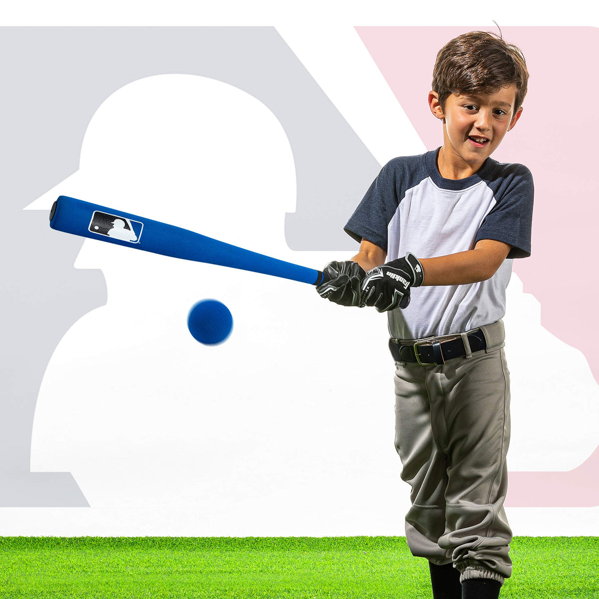 Franklin Sports MLB kids foam set in action outdoors