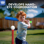 Adjustable batting tee stand for children baseball training