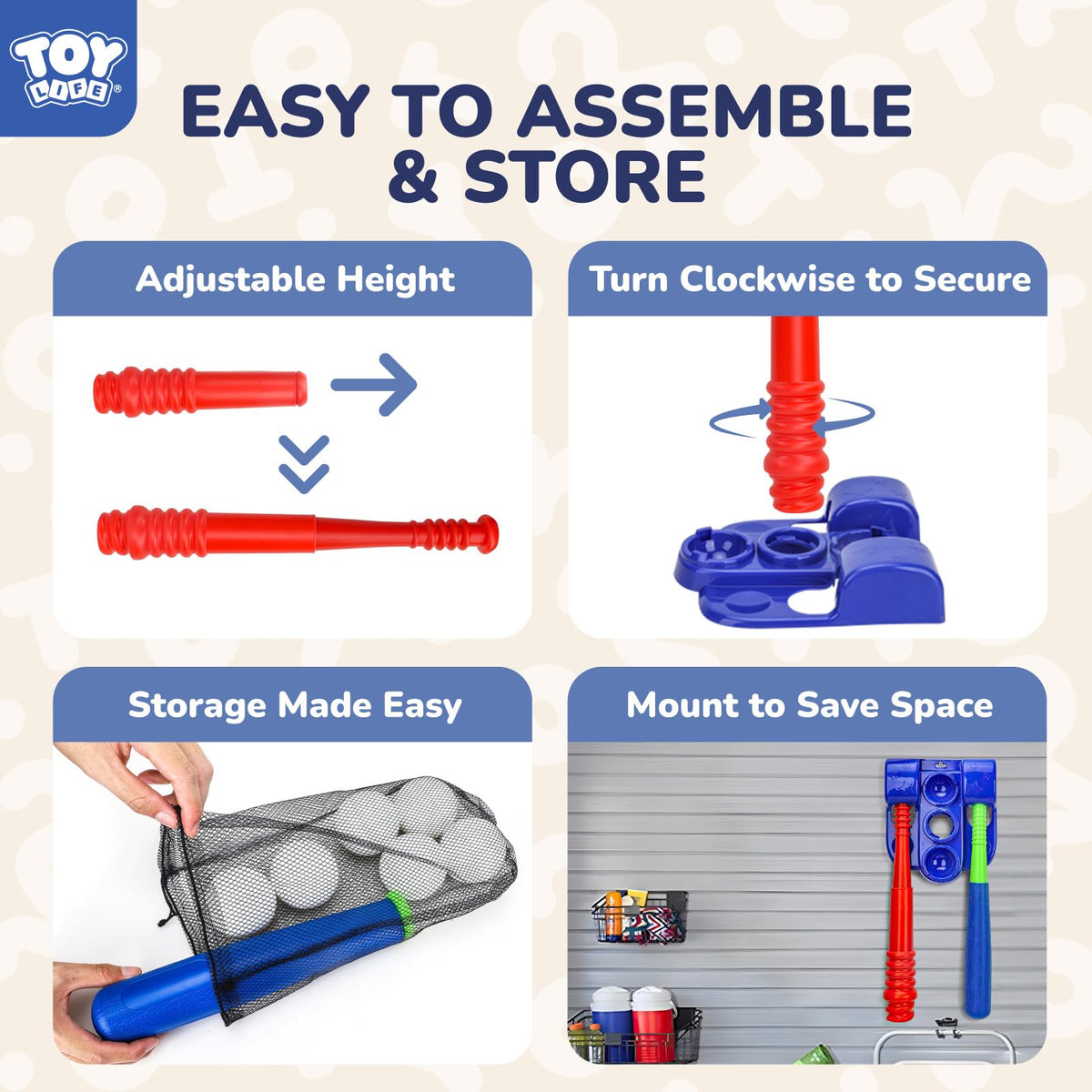 Kid sized baseball bat and glove set for beginners