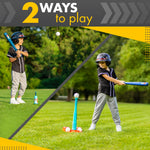 Automatic pitching machine included in Tomleon T-ball set