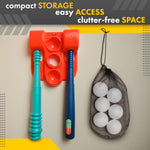 Wall-hanging storage design of Tomleon T-ball set