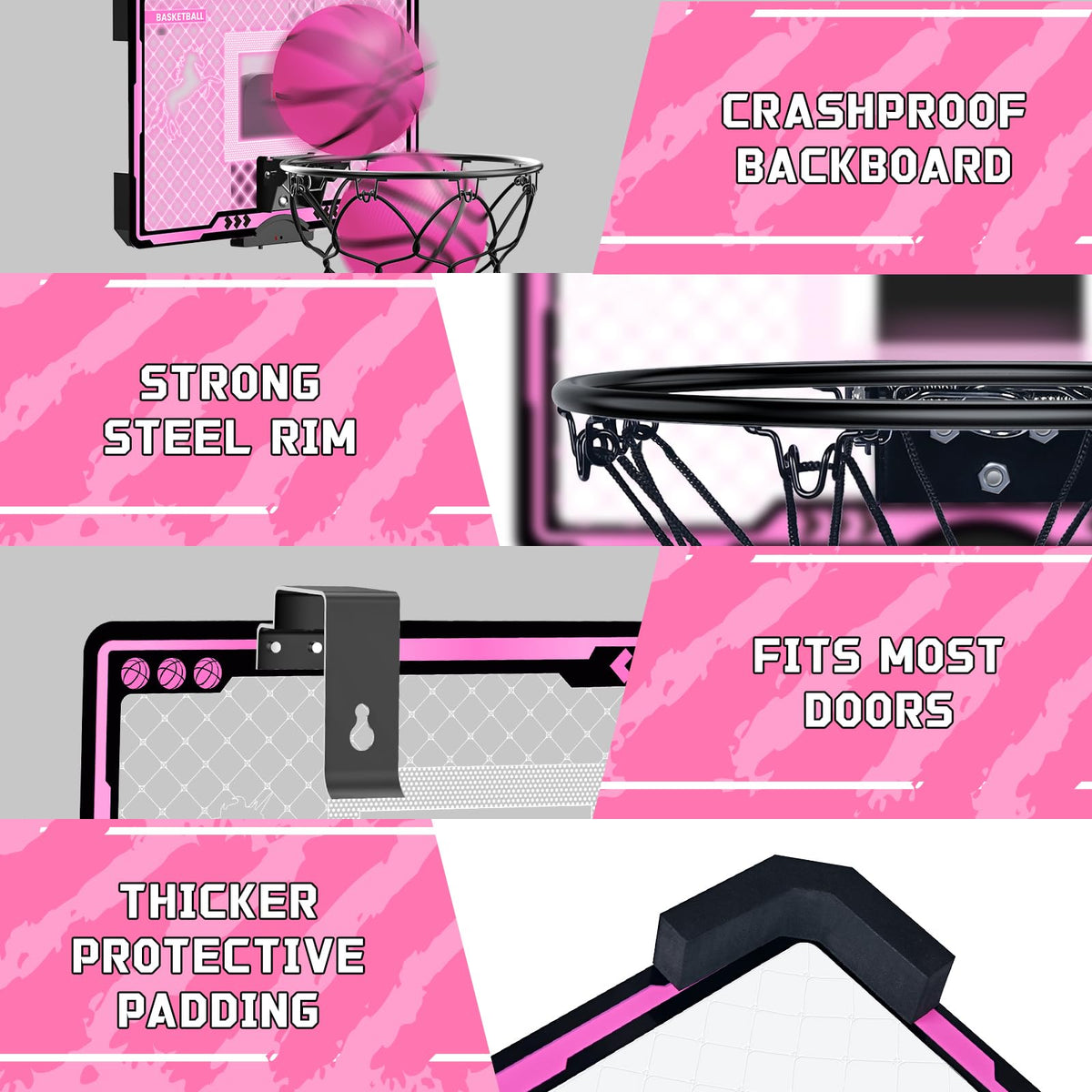 Close up of unicorn backboard design on KAISASA hoop