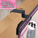 Over the door mounting bracket for indoor basketball hoop