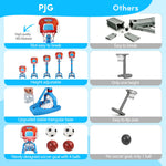 Pjg kids soccer goal and basketball hoop base detail