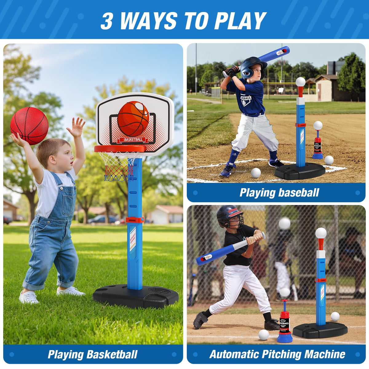 Hyes basketball hoop adjustable height feature for toddlers