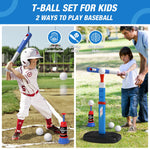 Toddler playing with Hyes 2 in 1 sports activity toy