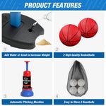 Hyes basketball hoop base showing stability features