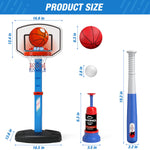 Hyes 2 in 1 sport toy packaging and components