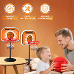 Detailed view of the basketball hoop suction cup attachment