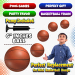 Hand pump included with PlayBolt mini basketball set
