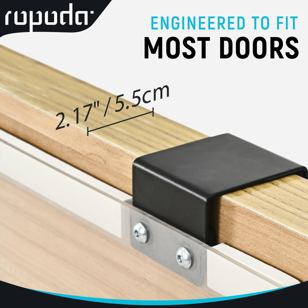 Close up of Ropoda mini basketball hoop mounting hardware