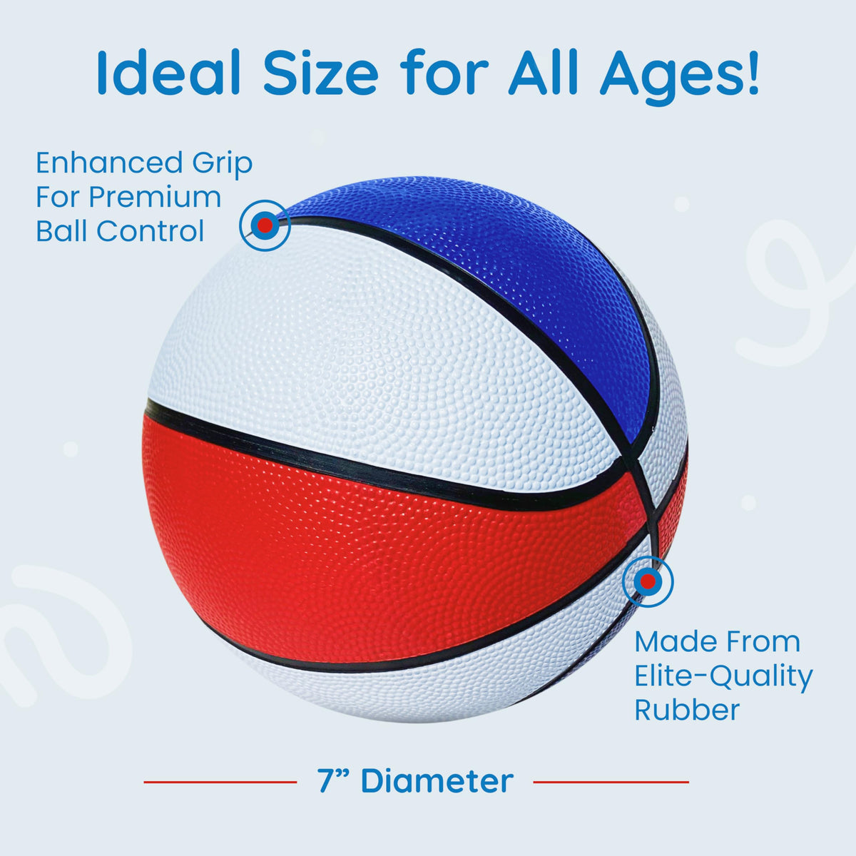 Botabee 7 inch junior basketballs side profile